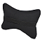 Подушка-косточка на подгол."ЭКО", искусств.кожа/полиэстер, 1 шт., черная