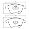 Колодки тормозные дисковые передние для автомобилей Volvo S40 (04-) / V40 (12-) с колёсными дисками R17