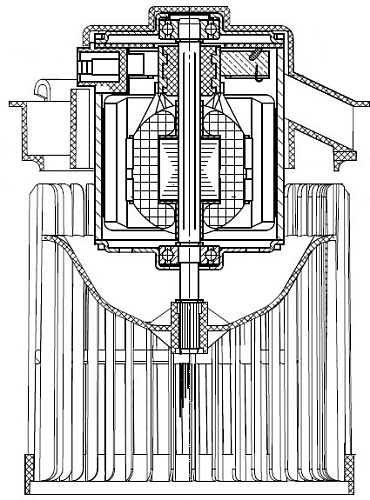 Электровентилятор отопителя для автомобилей Nissan Juke (10-)/Sentra (B17) (14-)