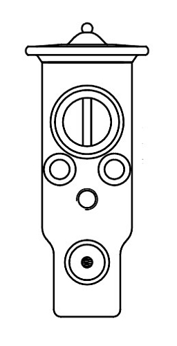 Клапан расширительный кондиционера (ТРВ) для автомобилей Pajero Sport (08-)/L200 (06-)