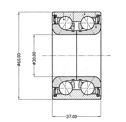 Подшипник ступицы задней для автомобиля Лада 2108