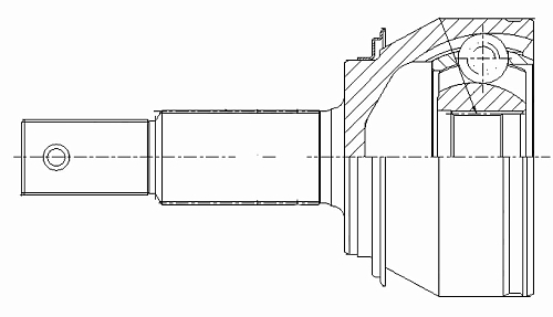 ШРУС наружный передний для автомобилей Nissan X-Trail T32 (14-)/Qashqai J11 (13-) 2.0i CVT 4WD