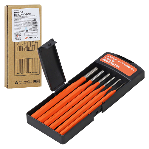 Набор выколоток 6 пр. 1.5-8мм, холдер