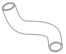 Патрубок охл. для а/м Hyundai Creta (15-) 2.0i AT нижн. (EPDM,1шт.)