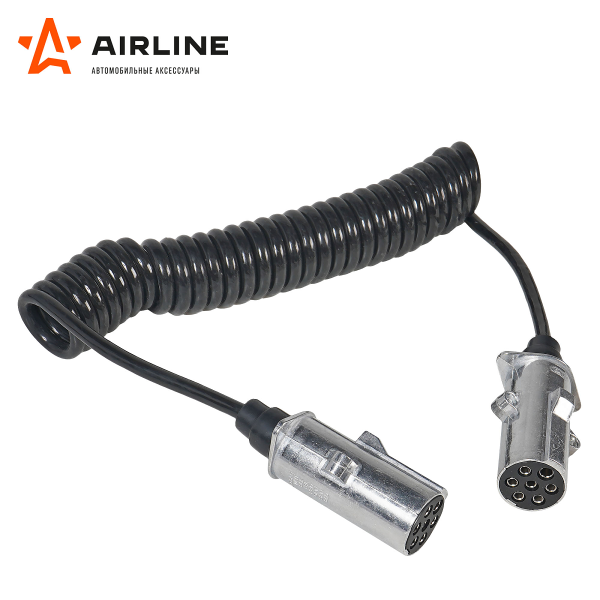 Кабель прицепа 24В тип-N 7 контактов 4,5м (металл)