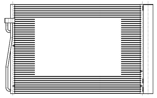 Радиатор кондиционера для автомобилей BMW 5 (E60/61) (03-)