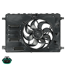 Электровентилятор охлаждения для автомобилей Ford Mondeo IV (07-) (с кожухом)