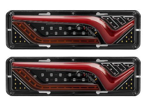 Фонарь для грузовой техники задний светодиодный, 12/24В, 300x88x27мм, комплект 2 шт. МП-серия