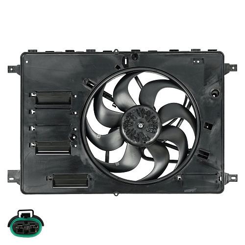 Электровентилятор охлаждения для автомобилей Ford Mondeo IV (07-) (с кожухом)