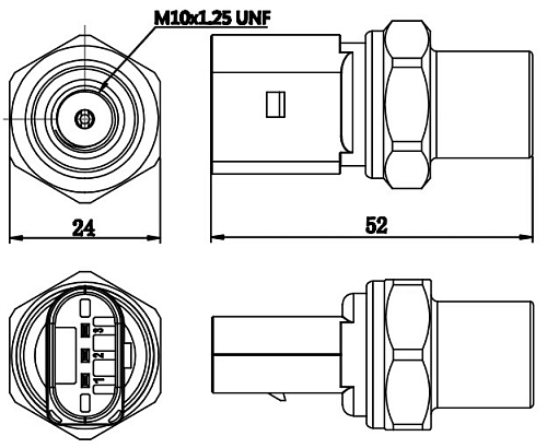 Датчик давления хладагента Octavia А7 (13-)
