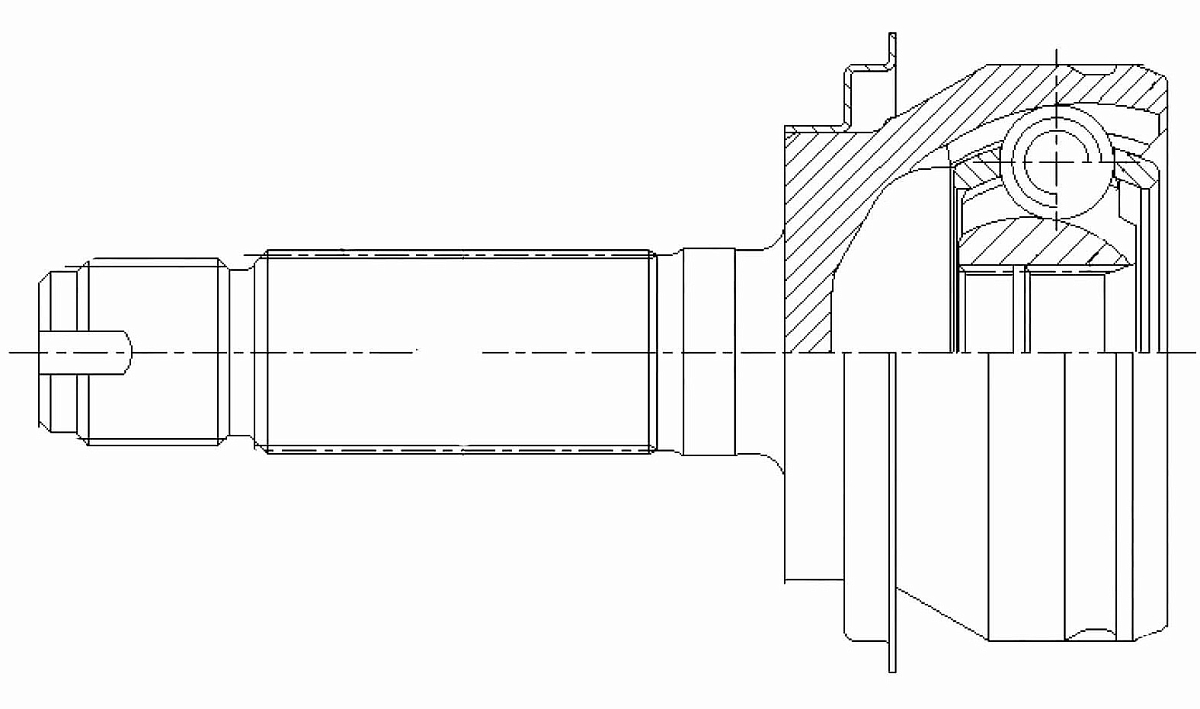 ШРУС наружный задний для автомобилей Honda CR-V (12-) 2.4i 4WD (23 шлц.)