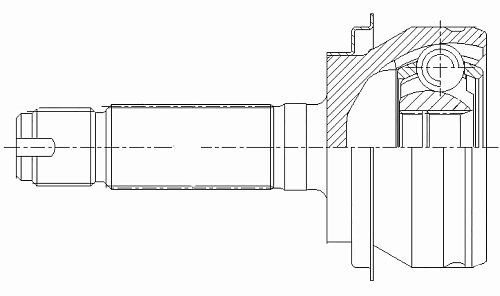 ШРУС наружный задний для автомобилей Honda CR-V (12-) 2.4i 4WD (23 шлц.)
