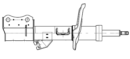 Амортизатор для автомобилей Nissan Sentra (14-) (стойка) передний левый