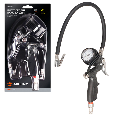 Пистолет для накачки шин 10 АТМ PRO с манометром