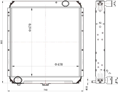 Радиатор охлаждения для автомобилей КАМАЗ 5320