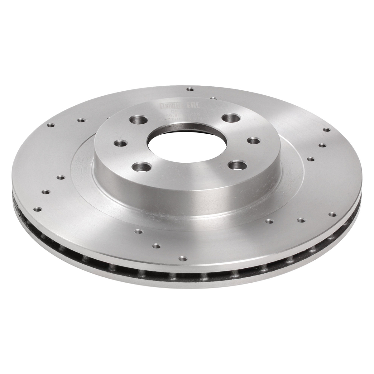 Комплект тормозных дисков и колодок для автомобилей Лада 2112 R14 передняя ось (перф + керам) (диск тормозной перфорированный2 шт. + колодки тормозные керамические 1 комплект)