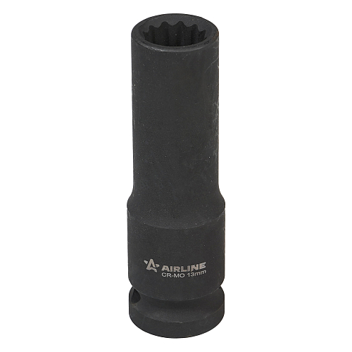 Головка ударная торцевая 1/2"DR двенадцатигранная 13мм, L=78мм