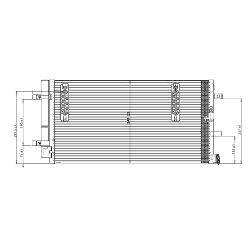 Радиатор кондиционера для автомобилей A4 (07-)/A6 (11-)/Q5 (08-)