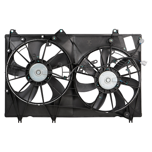Электровентилятор охлаждения для автомобилей Toyota Highlander (08-) 3.5i (с кожухом)