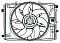 Электровентилятор охлаждения для автомобилей Mercedes-Benz C (W204) (07-)/E (W212) (09-) (с кожухом)
