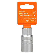 Головка торцевая 1/2"DR шестигранная 21мм свечная, резиновый фиксатор