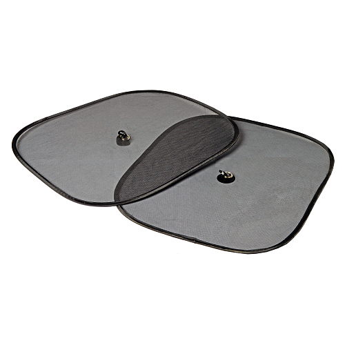 Шторки солнцезащитные 44*36см на боковые стекла, компл.2 шт., черные