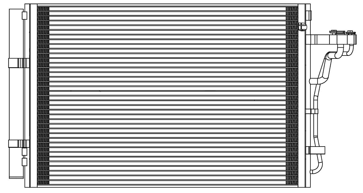 Радиатор кондиционера для автомобилей Soul II (14-) 1.6i/2.0i