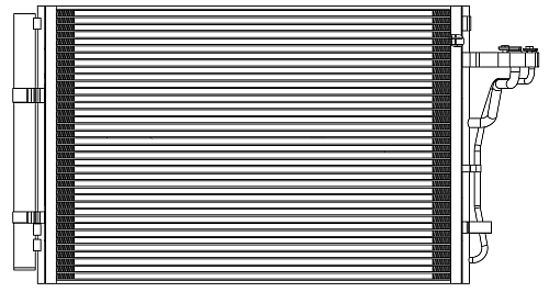 Радиатор кондиционера для автомобилей Soul II (14-) 1.6i/2.0i