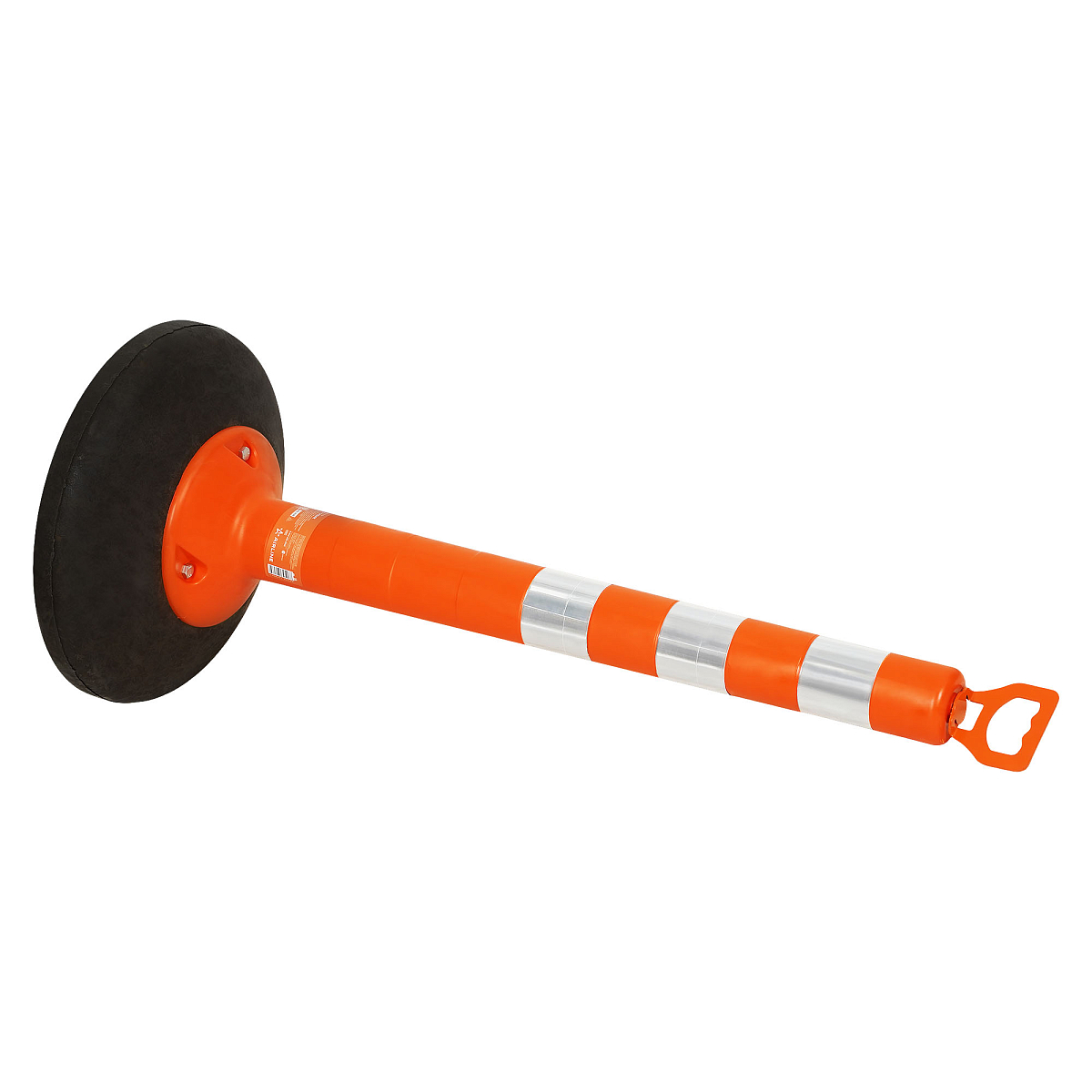 Столбик парковочный 750мм(СПУ) 3 световозвр.полосы, переносной с утяжел., пластик,оранж.