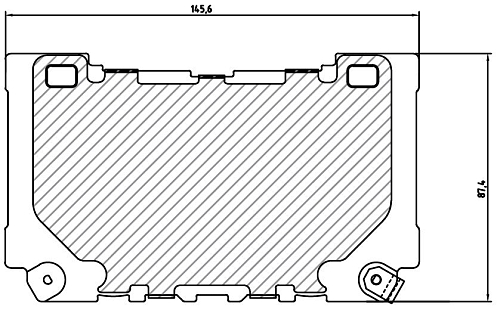 Колодки тормозные дисковые передние (керамические) для автомобилей Zeekr 001 (21-) [серия PRO]