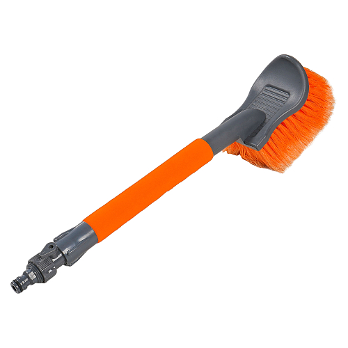 Щетка для мытья с насадкой для шланга, с мягкой распушенной щетиной (40 см)