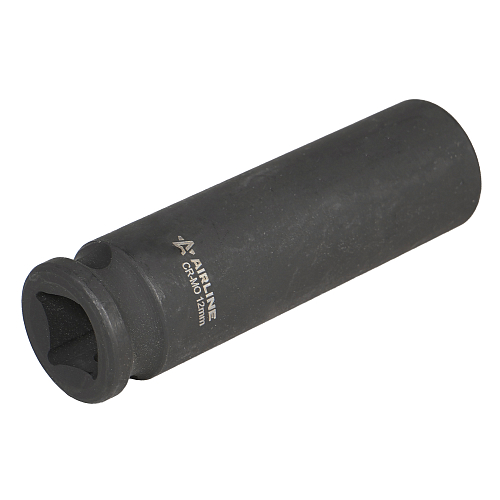 Головка ударная торцевая 3/8"DR шестигранная глубокая 12мм, L=65мм