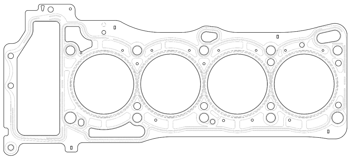 Прокладка ГБЦ для а/м Nissan Almera Classic (05-) 1.6i [QG16;QG16DE]