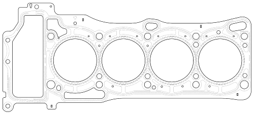Прокладка ГБЦ для а/м Nissan Almera Classic (05-) 1.6i [QG16;QG16DE]