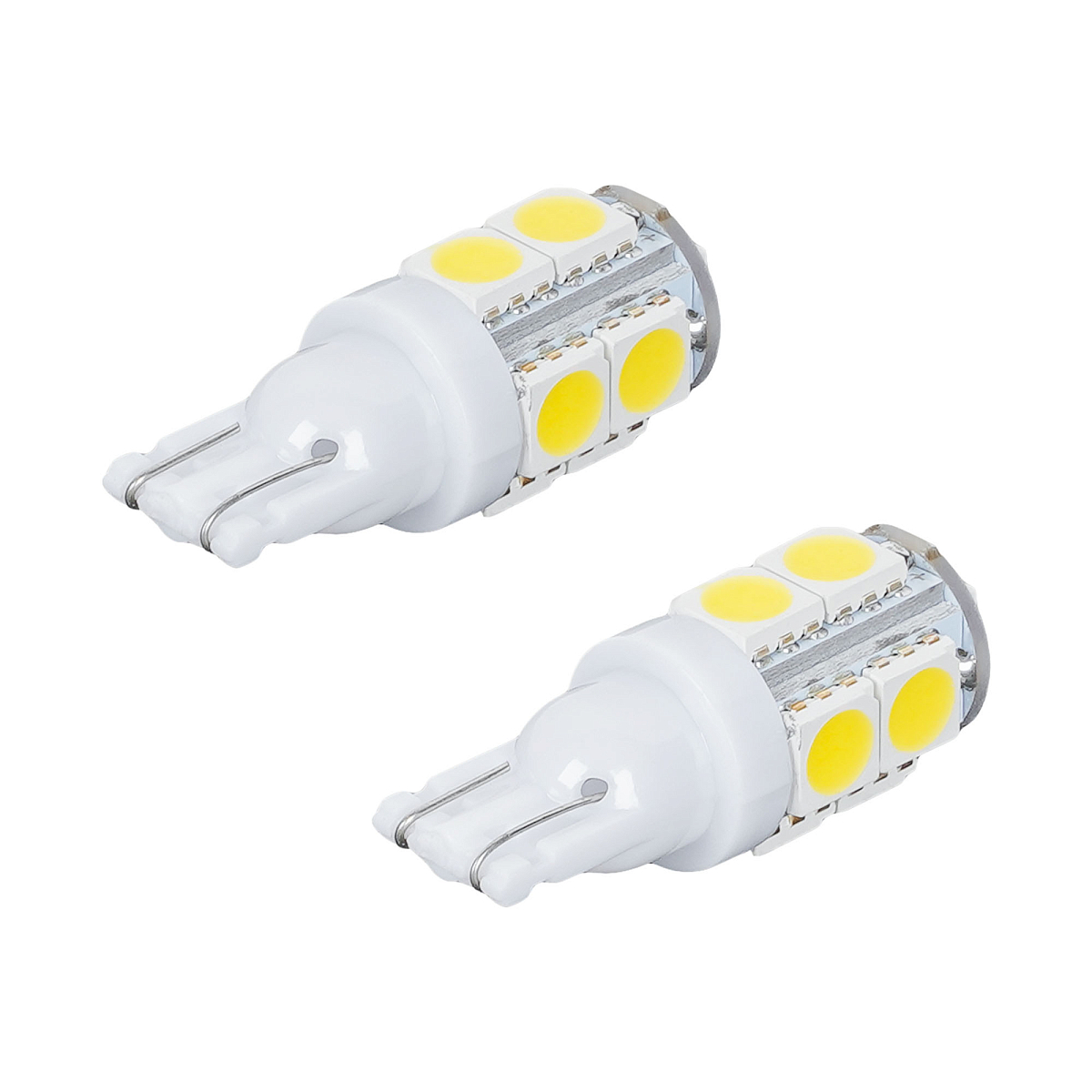 Лампа светодиодная W5W (T10) STANDARD, 6000K (Белый), 24В, 1.2Вт, 9LED, Полярная