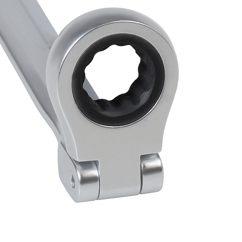 Ключ комбинированный трещоточный шарнирный 12мм PRO, пласт.подвес