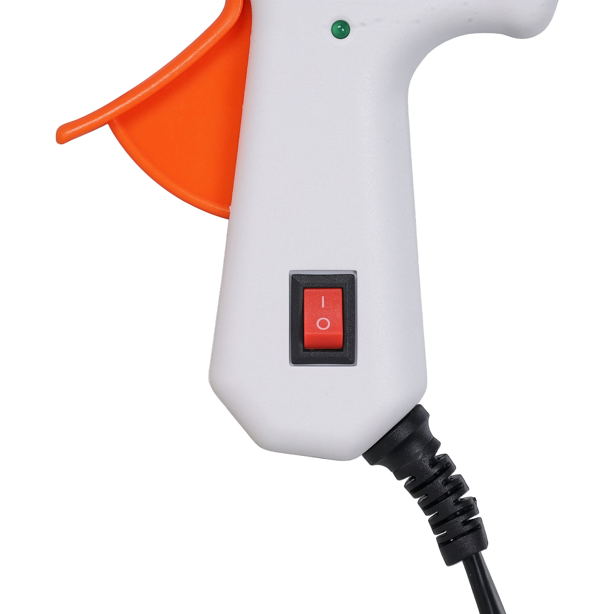 Пистолет (термо) клеевой электрический, сопло 7мм, 220В/40Вт, белый/оранж.