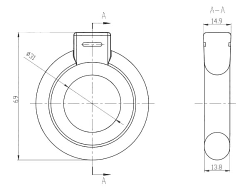 Подвес (подушка) глушителя для автомобилей VW Golf II (83-)/ Jetta II (84-) (1 шт.)