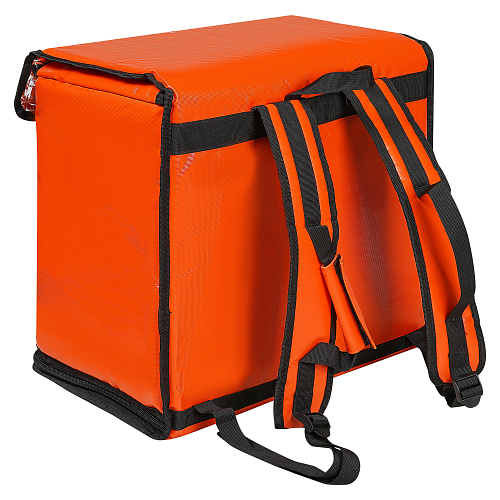 Терморюкзак (термосумка) 47л, 42*42*27см, складной, быстрый доступ, оранжевый