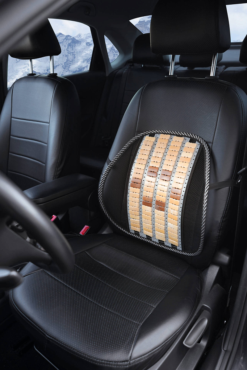 Поддержка спины анатомическая с деревянными вставками