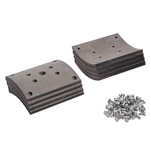 Накладка тормозной колодки для автомобилей МАЗ 101/5440, ремонтный комплект 8 шт. R1 с заклепками 220х178