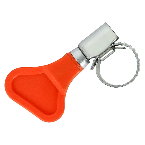 Хомут червячный 8-12/9мм с ключом, стандарт, W1(оцинк.)