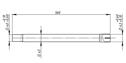 Труба промежуточная для автомобилей Лада 2131 (алюминизированная сталь)