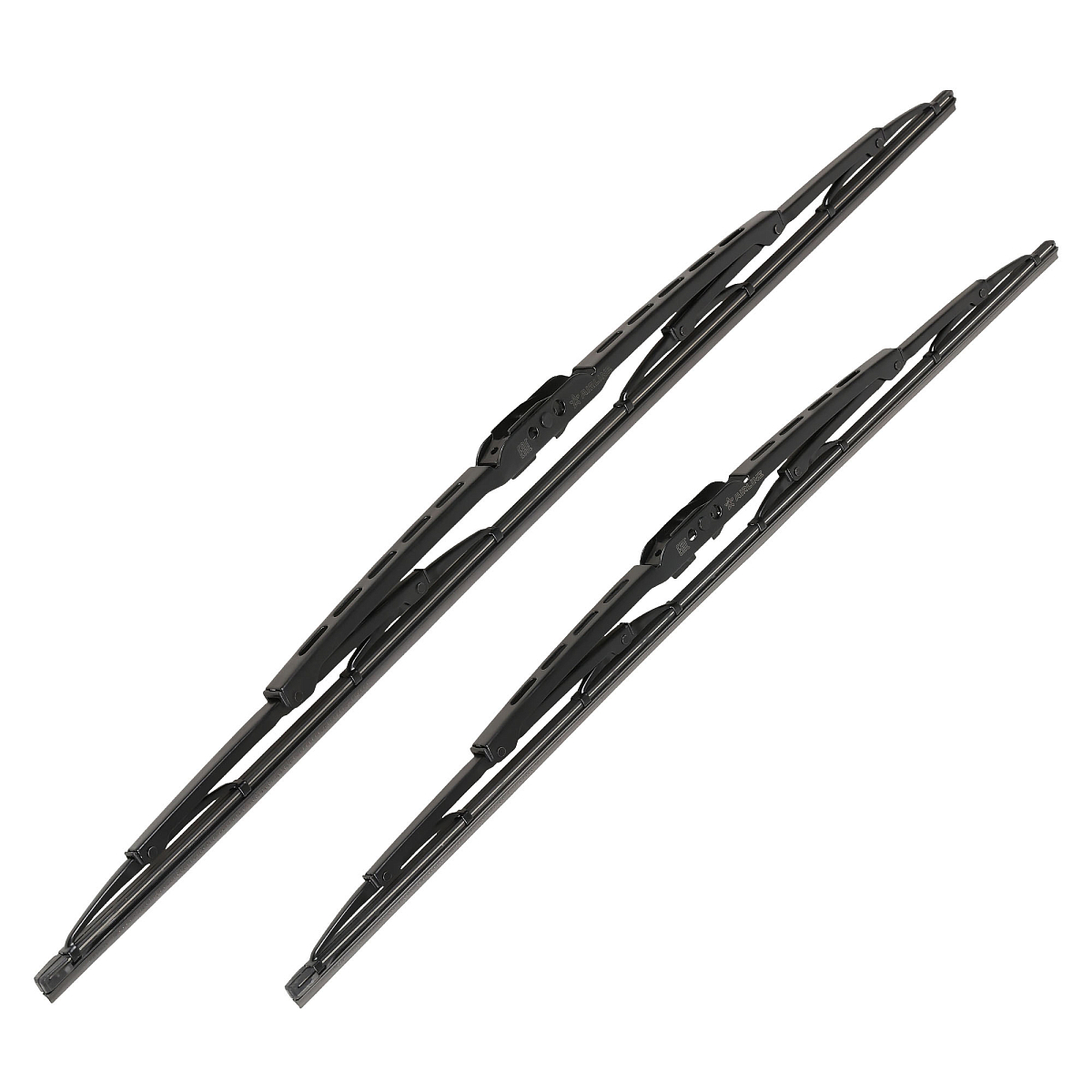 Щетки стеклооч комплект (2 штуки) 600/550мм (24"/22") каркасные с креплением "Крючок 9х3, 9х4 мм" (AWBJ011) МП-серия