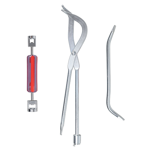 Инструмент для обслуживания барабанных тормозов, набор 3пр. (щипцы, инстр. для пружин, лопатка регулировочная)