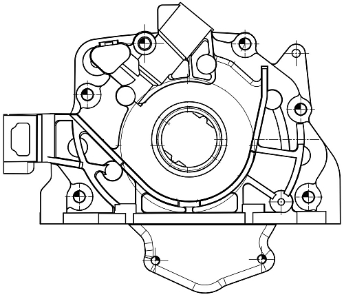 Насос масляный для автомобилей Лада Vesta (15-)/XRay (15-) 1.8i