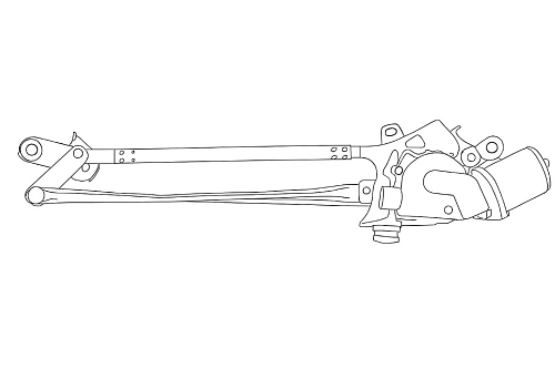 Стеклоочиститель в сборе для автомобилей Toyota RAV4 (05-)