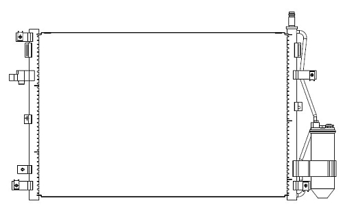 Радиатор кондиционера для автомобилей Volvo XC90 (02-)