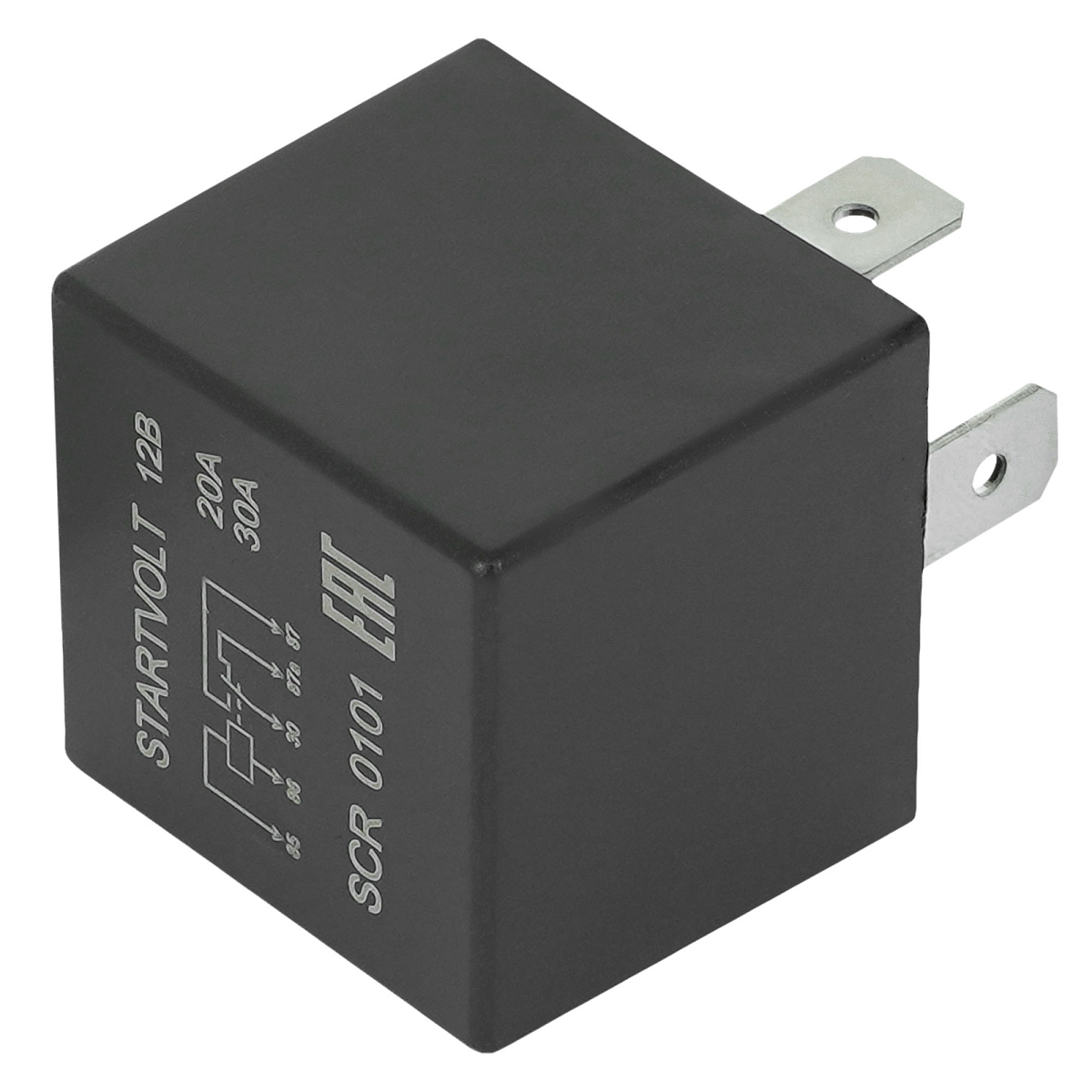 Реле 12V 20/30А 5 контактов (без кронштейна без резистора)