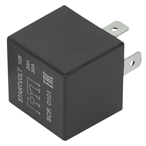 Реле 12V 20/30А 5 контактов (без кронштейна без резистора)